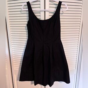 GAP Black Fit and Flare Mini Dress Sleeveless
